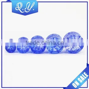High Quality Clear Purple Stone Ear Tunnel Ear Stretcher thumbnail-1