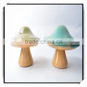 Colorful Ceramic Craft Mushroom for Garden Decoration thumbnail-1