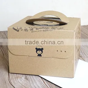 Custom Small 6 Inch Cake Box, Handle Mousse Box thumbnail-2