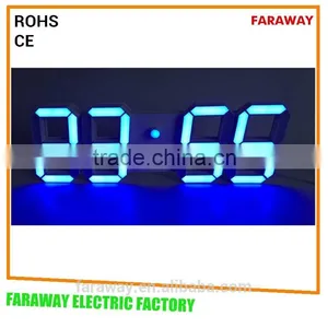 Patented 3D Cubic White Led Clock With Remote thumbnail-3