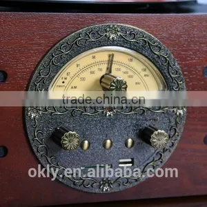2016 Portable Retro USB SD Bluetooth Radio Turntable Player thumbnail-3