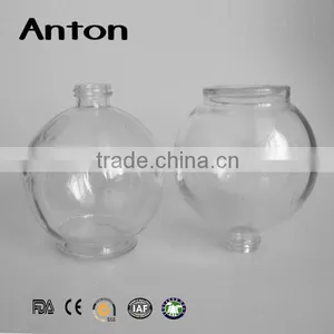 425ml Clear Round Glass Wine Bottle for Alcohol Drinking Botle thumbnail-2