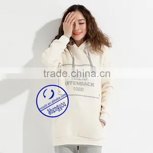 Custom Pullover Printed Long Hoodies for Women thumbnail-2