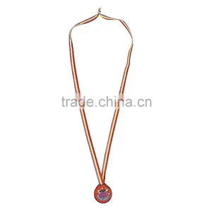 Cheap Wholesale Custom Plastic Gold Plated Graduate Award Laser Medals With Ribbon for Promotional Gifts thumbnail-1