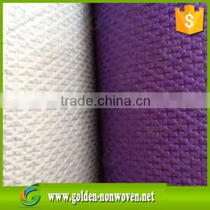 Polypropylene Nonwoven Fabric With Cross Design, Cross Non Woven Fabric in Roll for pp Cambrelle thumbnail-1
