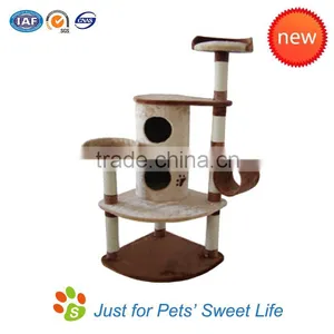 Cat Tree Kitten Scratcher Scratch Post Play Toy Scratching Activity Centre Climb thumbnail-1