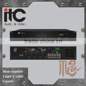 ITC FP Series 500W 4 Mic Input and 4 Line Input BGM PA Mixer Amp thumbnail-1