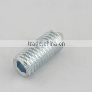 Blue White Zinc Hexagon Socket Set Screws With Cone Point DIN914 thumbnail-1