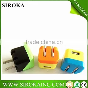 Wall Socket With Usb Port Wall Charger DC5V1000mA US Plug Wall Charger for Smartphone thumbnail-1