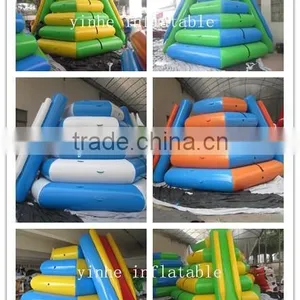 Hot Sale Cheap and Popular for Person Inflatable Floating Pyramid Water Games With Slide thumbnail-6