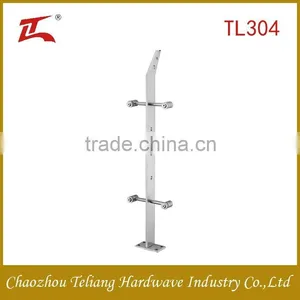 Newly Single Outdoor Aluminum Glass Balustrade/Stainless Steel Railing Systems thumbnail-2
