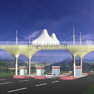 PVDF PTFE ETFE 30 Years Guaranty Membrane Structure Fit for Toll Station thumbnail-1