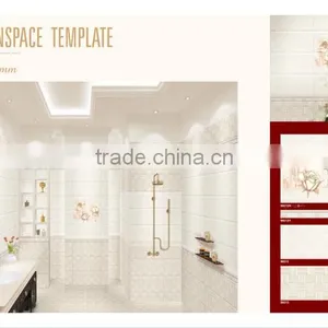 300x600 Cheap Porcelain Wall Flower Tiles Kitchen thumbnail-4