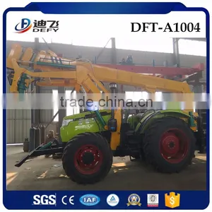 Pile Auger Drill Machine With Crane for Pole Erection thumbnail-2