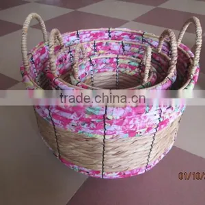 New Products! Water Hyacinth Basket/storage Basket With 2 Handle thumbnail-6