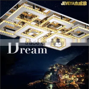 2015 New Arrival 240V Stainless Steel LED Ceiling Light K9 Crystal Ceiling Light thumbnail-1
