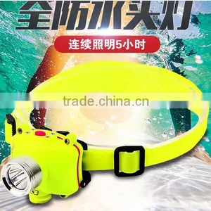 High Quality Usb Charging Built-in Battery Diving Head Lamp thumbnail-2