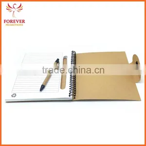 Hot Selling Eco Padfolio Hard Cover Notebook Custom Logo Promos Note Book Chinese Supplier thumbnail-3