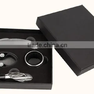 Promotional New Design High Quality Paper Box Wine Gift Box, Luxury Wine Opener Tool Gift Set With Paper Box Packed thumbnail-6