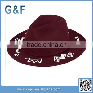 The Latest Fashion Felt Fedora Hat Ladies Felt Hillbilly Hat thumbnail-3