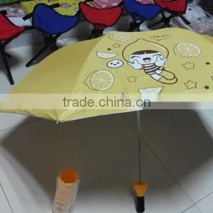 New Product Logo Printed Triple- Folding Promotion Wine Bottle Umbrella thumbnail-3