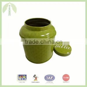 Fancy Design Chinese Tea Tin Box With Lift-off Lid/round Tea Tin Box/tea Can thumbnail-2