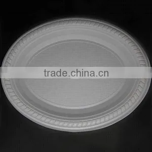 Wholesale Disposable 7*9inch Plastic PS Oval Shape Plate thumbnail-1