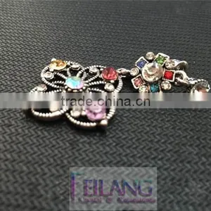 Fresh And Stylish Flower Long Diamond Earrings Drop Earrings thumbnail-4