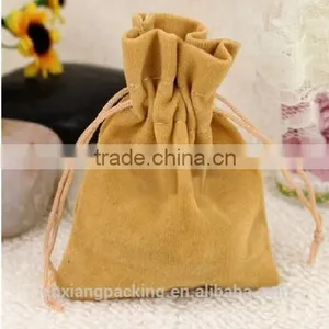 Custom Double Pull Jute Jewelry Pouch thumbnail-2