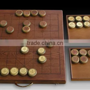 Handmade Box Style Wooden Chinese Chess Set Wholesale thumbnail-1
