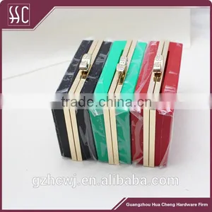 Diamond Ornament Box Clutch Frame Rectangle Purse Frame thumbnail-2