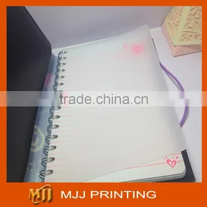 School Supply PP Cover Spiral Notebook Wire O Diary Book With Plastic PP Cover thumbnail-4