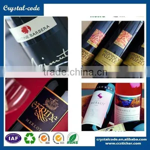 Whlesale Private Label Wine Bottle Metal Custom Shape Wine Neck Adhesive Wine Sticker thumbnail-2