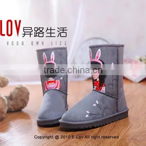 2015 Hot Sales High Quality and Cheap Women Boot With Fur thumbnail-5