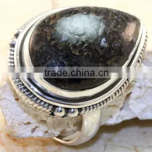 925 Sterling Silver Jasper Ring thumbnail-1