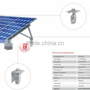 Solar Panel Kits for Solar Roof Mounting Structure thumbnail-1