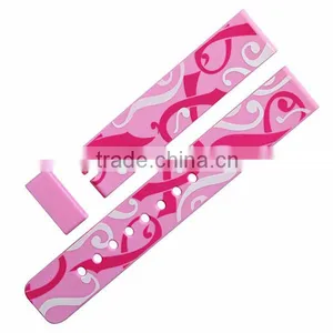 Super Thin Narrow 18mm Plain Silicone Wrist Bands thumbnail-4