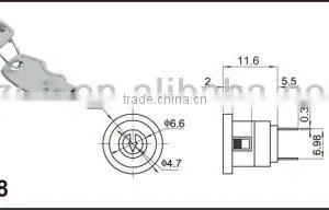 12mm Electrical Key Switch,key Switch 12v,metal Touch Key Switch thumbnail-3