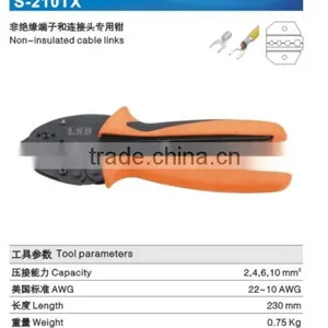CE ROHS Experience Production 10years LSDgood Qutails Pliers for Non-insulated Cable Links S-210TX Ratchet Hand Crimping Tools thumbnail-1