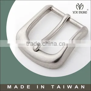 Wholesale Zinc Alloy Pin Brushed Silver Small Belt Buckles thumbnail-1