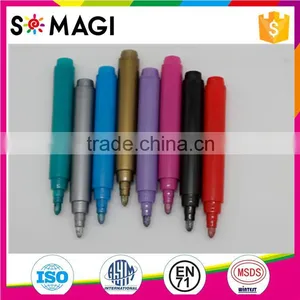 Multi-colors Available Party Use Metallic Ink Glass Marker No Smearing And Fast Dry Ink thumbnail-1