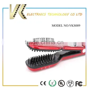 New Arrival Professional Electric Hot Air Digital LCD Steam Hair Straightener Brush thumbnail-3