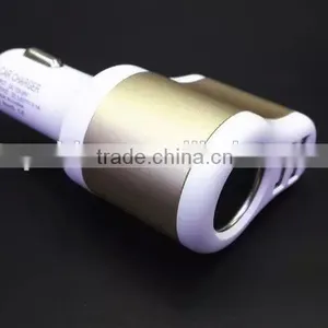 Hot Selling Universal Usb Car Charger, 3 in 1 Cigarette Car Charger for IPhone/samsung thumbnail-5