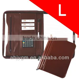 Good Quality 32*25.5cm Zipper Leather Agenda/Note Book. thumbnail-1
