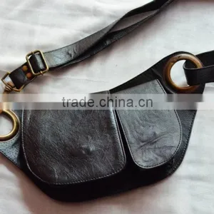 Money Hip Waist Pocket Leather Belt/bum Bag thumbnail-1