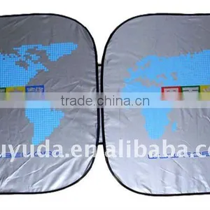 Retractable Foldable Car Front Windshield Sunshade thumbnail-1
