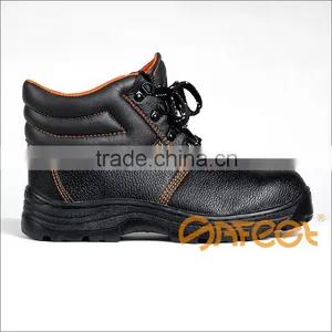 The CHEAPEST Men's Cemented Rubber Outsole Safety Shoe Anti Mine Boots Steel Tip Shoes Made in China SA-2203 thumbnail-1