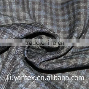 JY-1614 Hot Sale Plain Weave Small Checks Design Printed T82 R18 Suiting Fabric China Supplier Jiuyan OEKO-TEX Standard 100 thumbnail-5