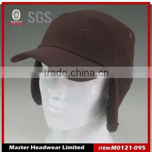 Winter Baseball Cap With Fleece and Ear Muff thumbnail-1