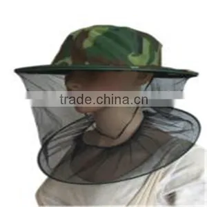High Quality Green Color Polyester Mesh Head Mosquito Net Hat thumbnail-6